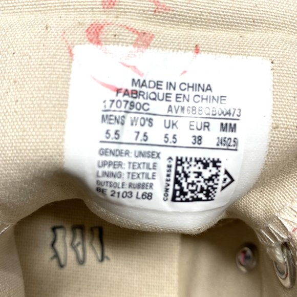 🎄SALE🎄 CONVERSE Iconic Cushion Women's Sneakers CHUK 70 Hi Top Terracotta Pink - Picture 9 of 10